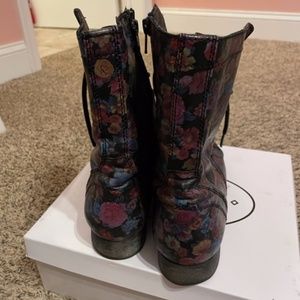 Floral Troopa Combat Boot
